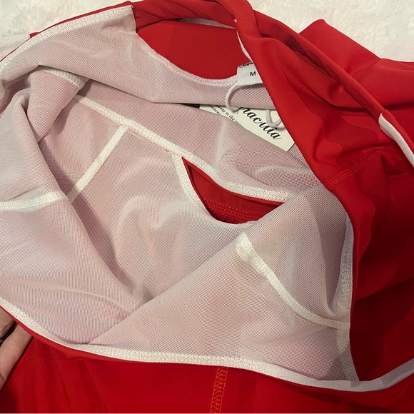 Red Workout Romper size medium - Picture 4 of 6